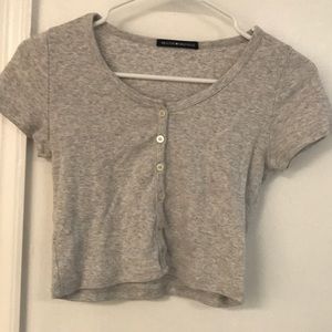 brandy melville cropped tee
